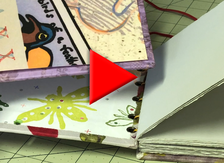Chipboard Cover Using Book Binding Tape for the First Time