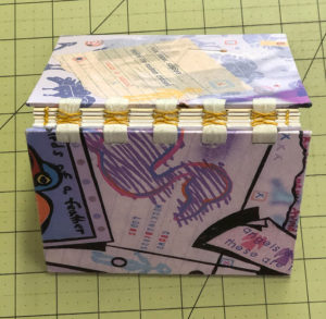 Handmade French Link with Tapes Bookbinding Example