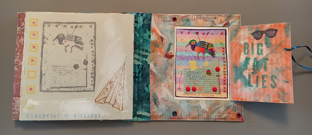 Handmade DIY Altered Book Bookmaking Example