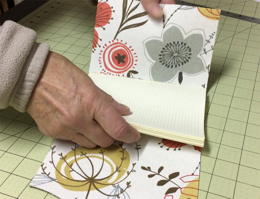 Aligning the Textblock for Faux Leather Wrapped Journal