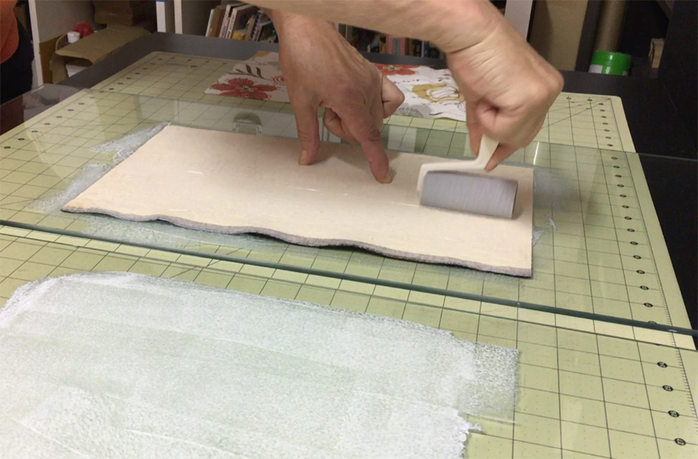 Gluing Fabric Onto Back of Faux Leather Wrapped Journal