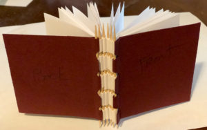 Handmade DIY Open Piano Hinge Bookmaking Example