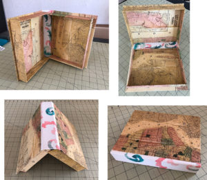 Handmade DIY Clamshell Box Bookmaking Example