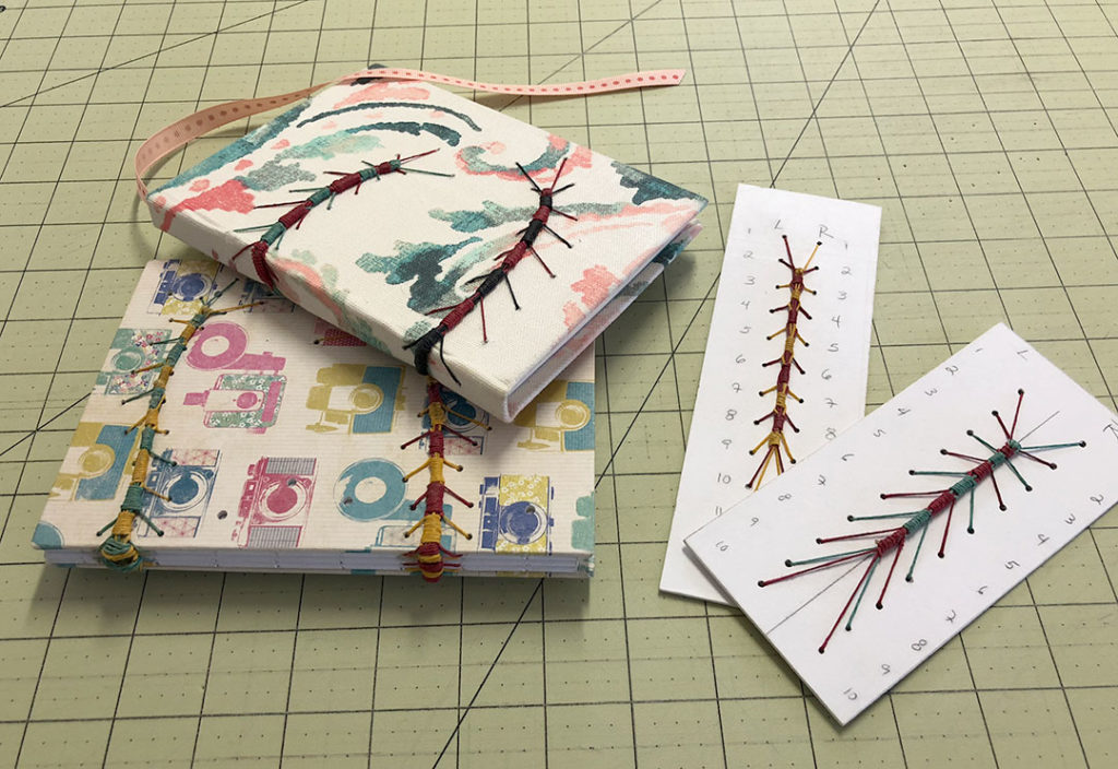 Caterpillar Bookbinding Stitch Examples