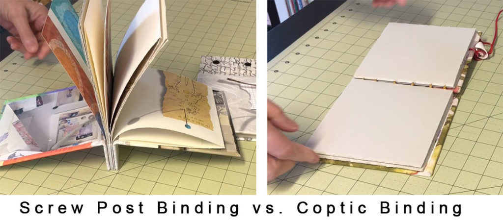 Screw Post Binding vs Coptic Binding