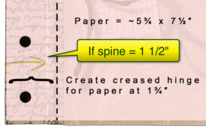 Screw Post Binding Hinge Paper Measurements
