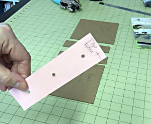 Screw Post Binding Hole Punch Template