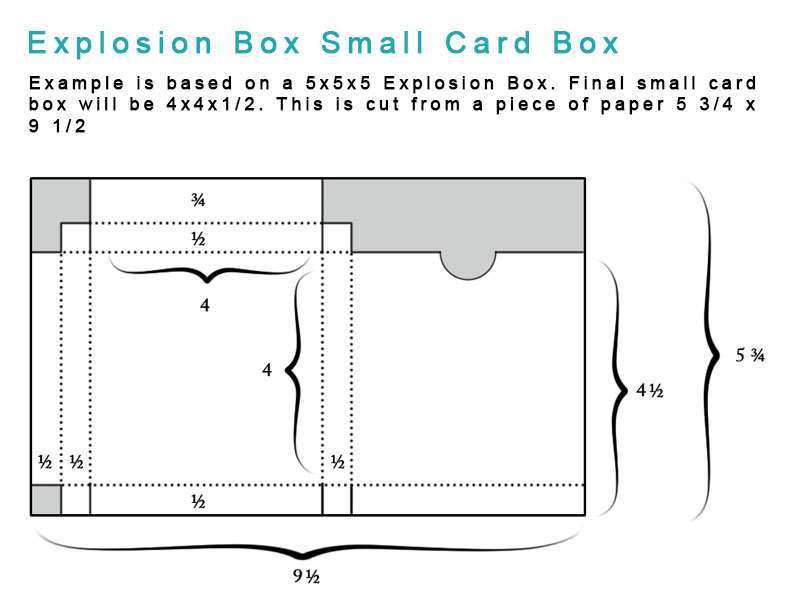 Explosion Box Small Card Box Template