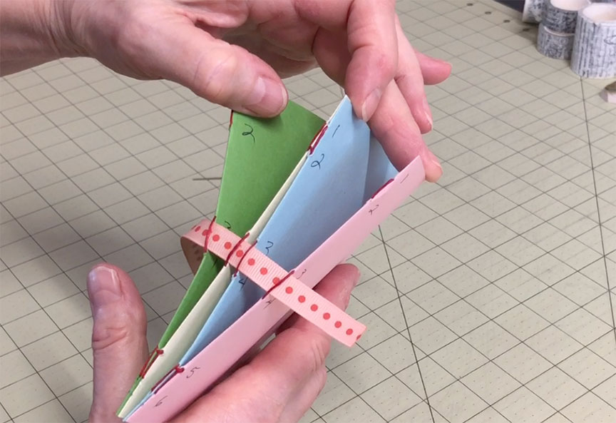 Scrap Journal Ribbon Binding Simple Example No Ribbons Yet