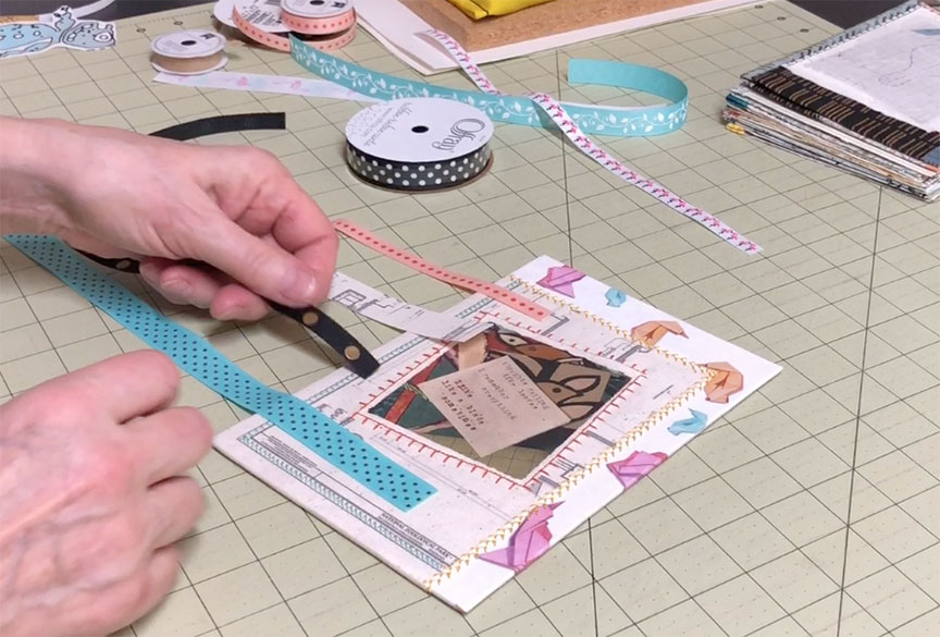 Scrap Journal Ribbon Placement