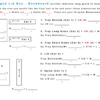 Hinged Lid Box Bookboard Measurements Worksheet