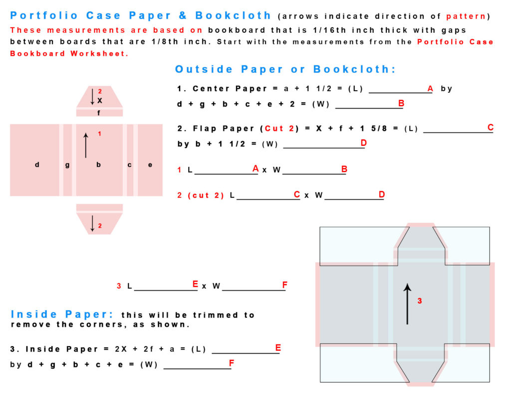 Hardbound Portfolio Paper Worksheet