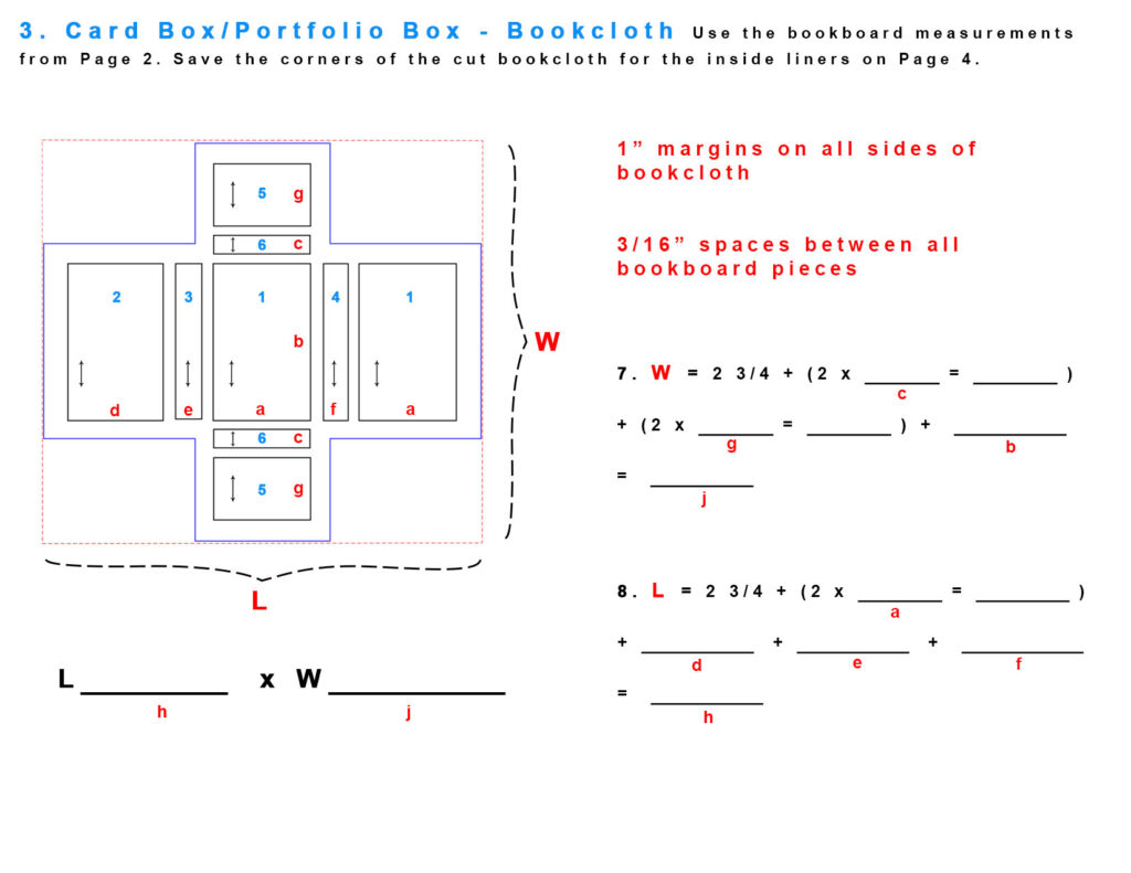 Card Box Portfolio Box Imperial Worksheet 3