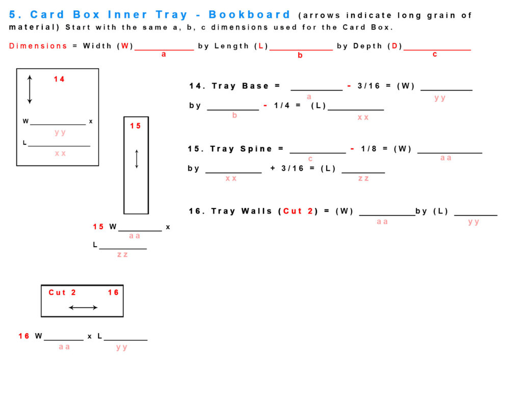 Card Box Portfolio Box Imperial Worksheet 5