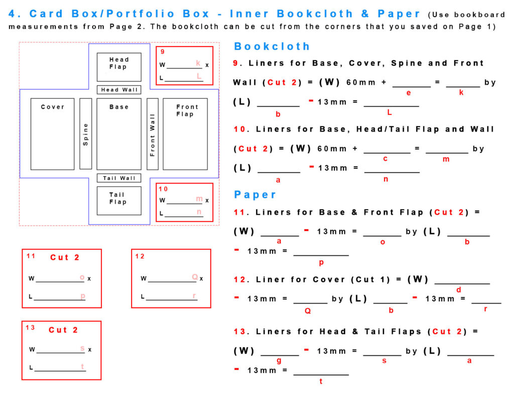 Card Box Metric Worksheet 4